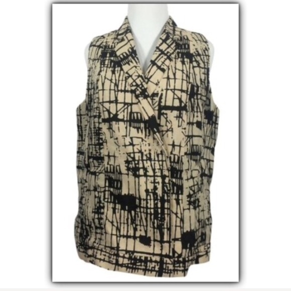 𝅺ANTHROPOLOGIE J Brand graffiti print vest size 6 - Picture 9 of 9